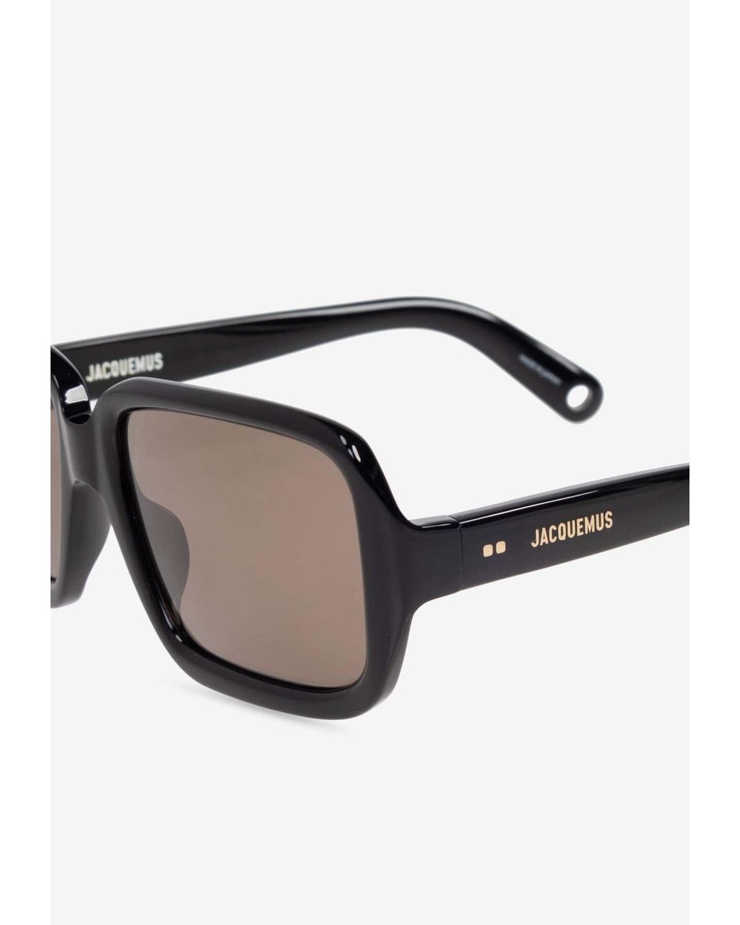 Jacquemus Brown Cabana Square Sunglasses