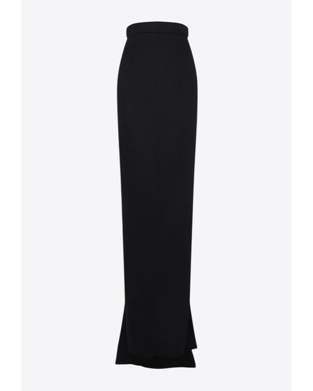 【関税&送料込み】Rick Owens 'Jersey Lido' Skirt Rick Owens Lido Maxi Skirt in Black | Lyst