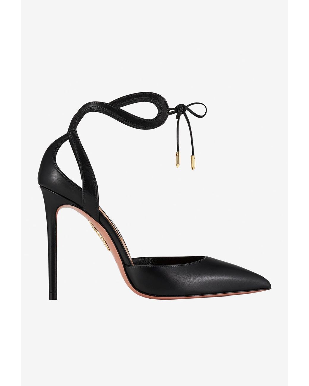 Aquazzura Tessa 105 Leather Pumps in White Lyst Australia