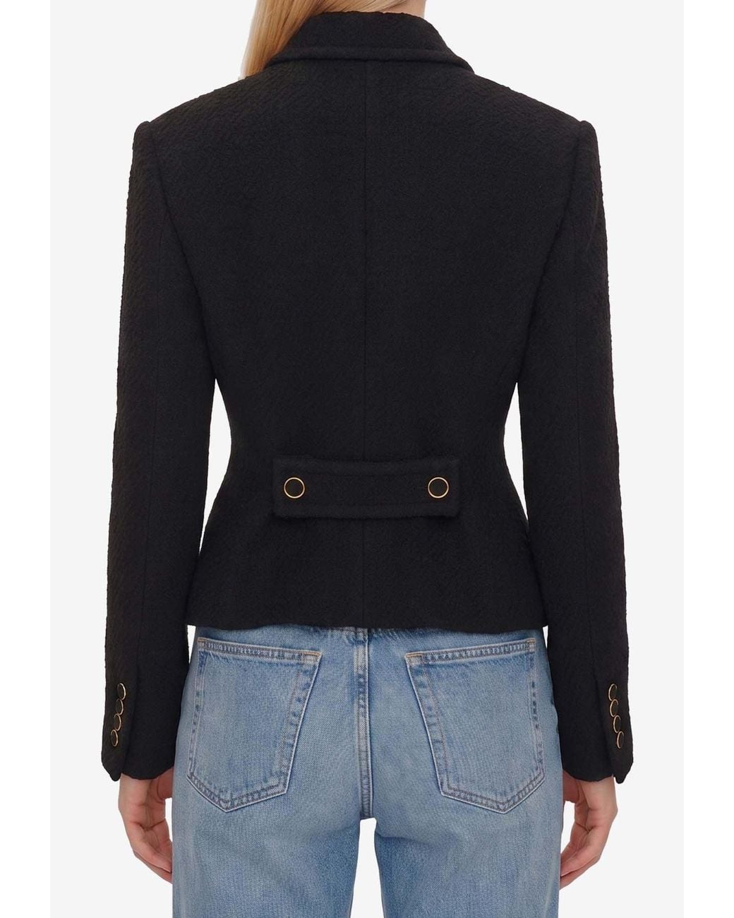 Chloé Black Wool Bouclé Jacket