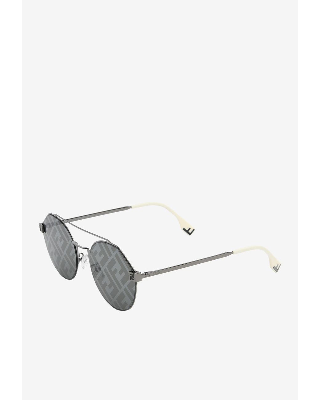Fendi black hotsell round sunglasses