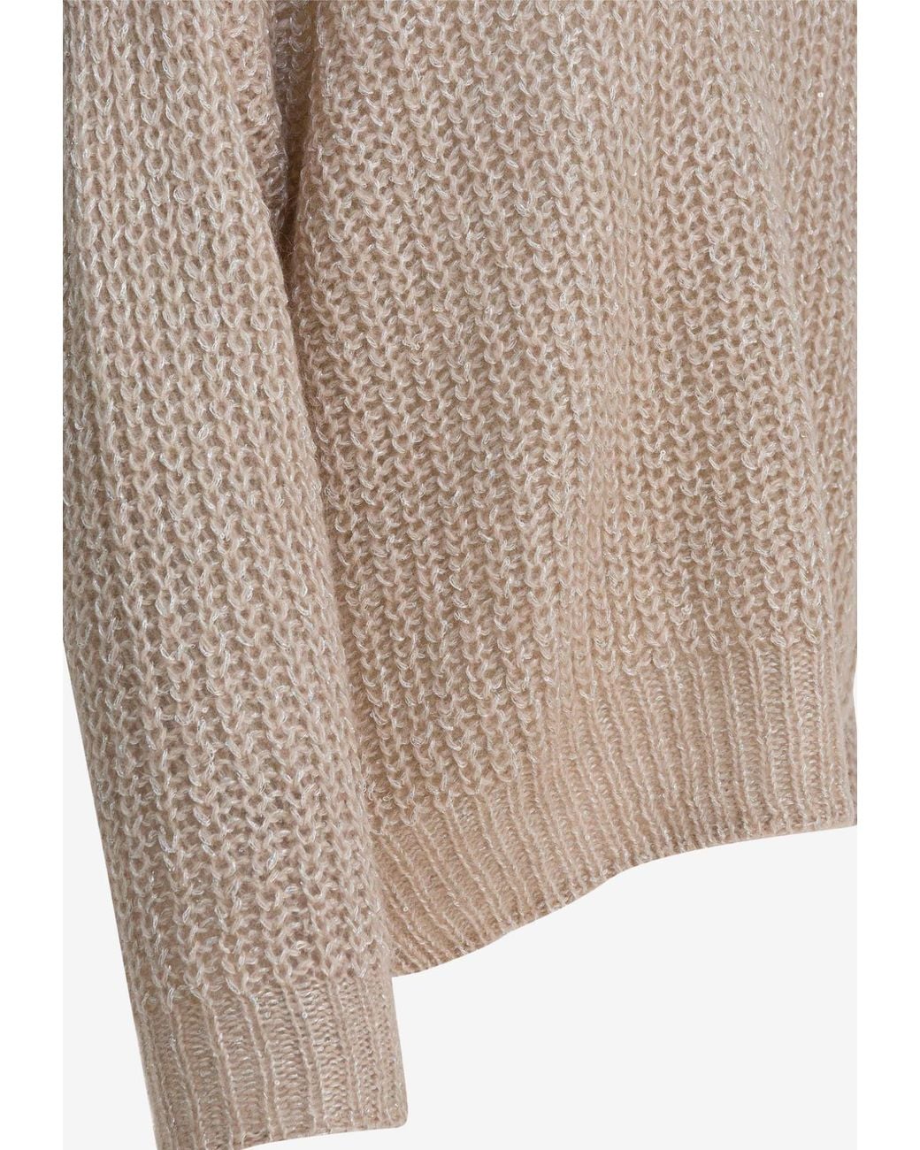 Herno Natural High-Neck Wool Sweater