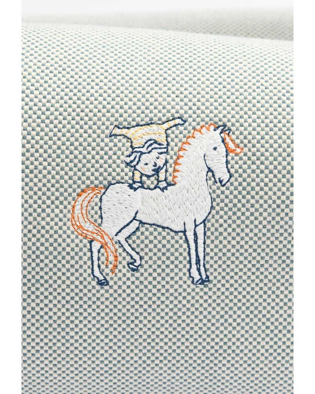 Hermès Large Bride-a-brac Cabriole Pouch In Canvas in White