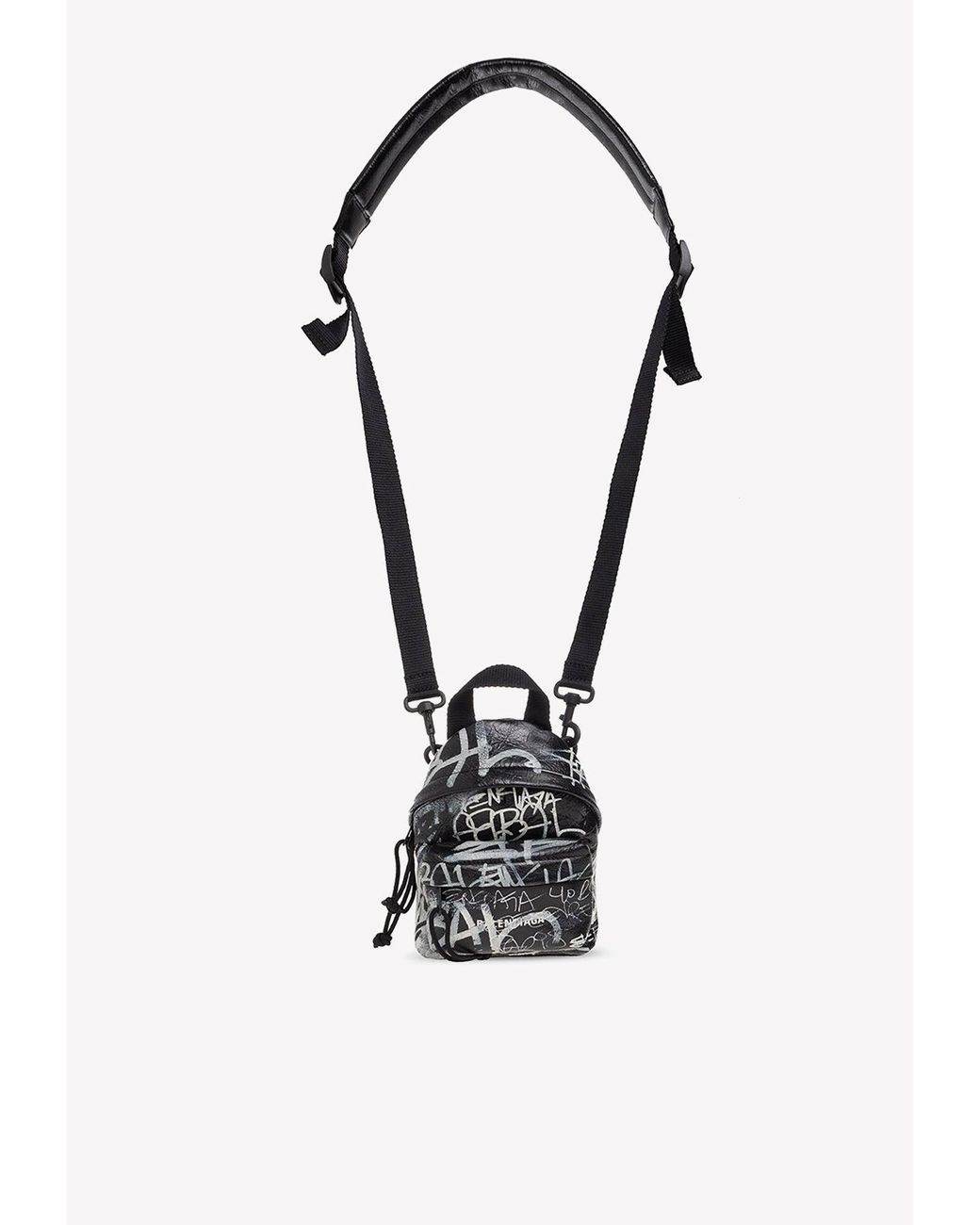 Balenciaga Explorer Graffiti-print One-shoulder Backpack in