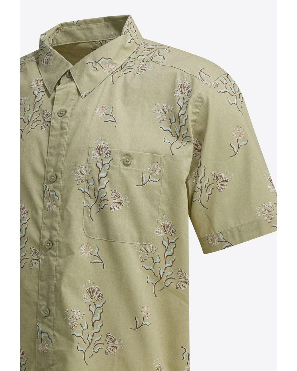Patagonia Printed Buttoned Shirt in Green for Men | Lyst