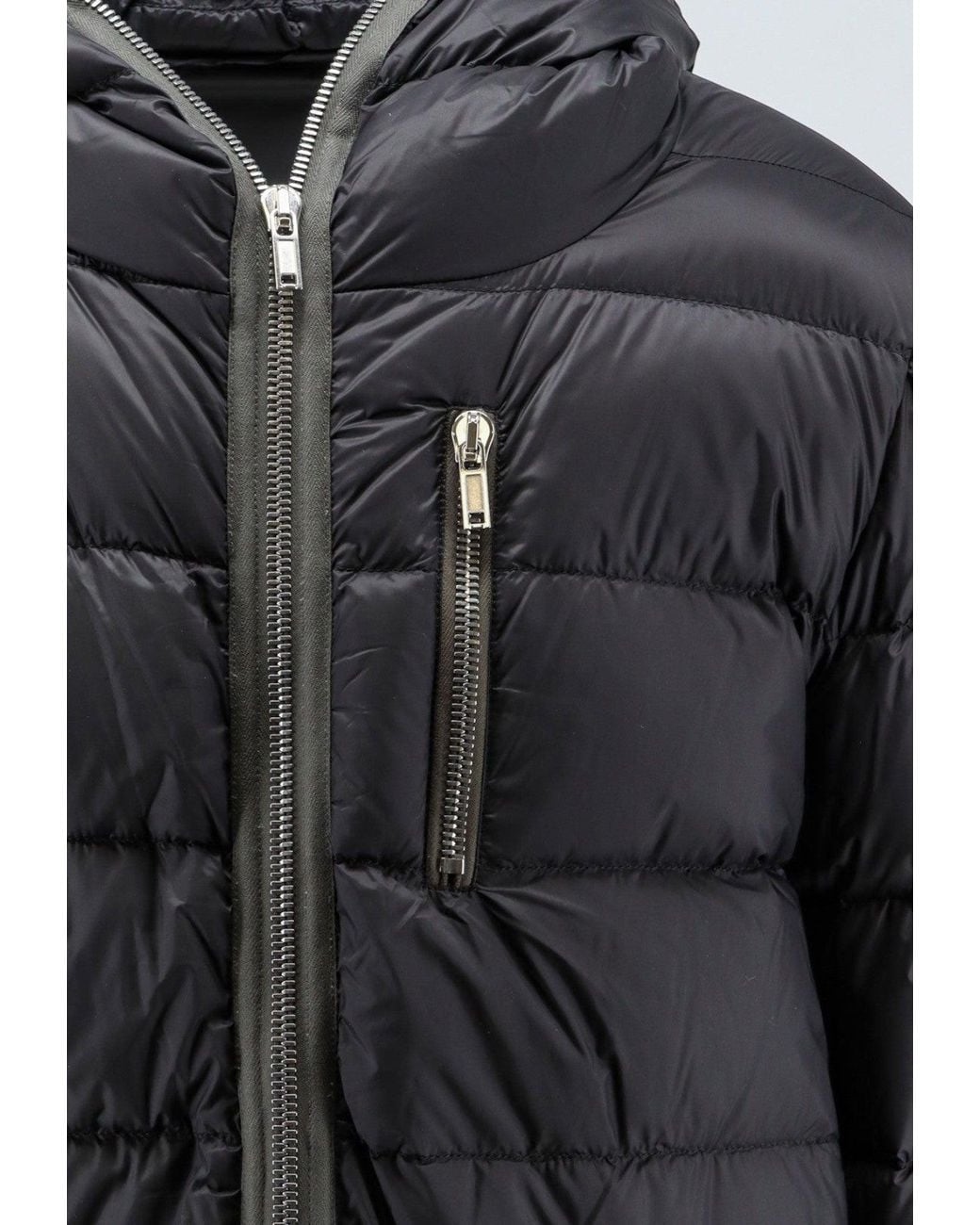 Rick Owens Black Padded Down Jacket for men
