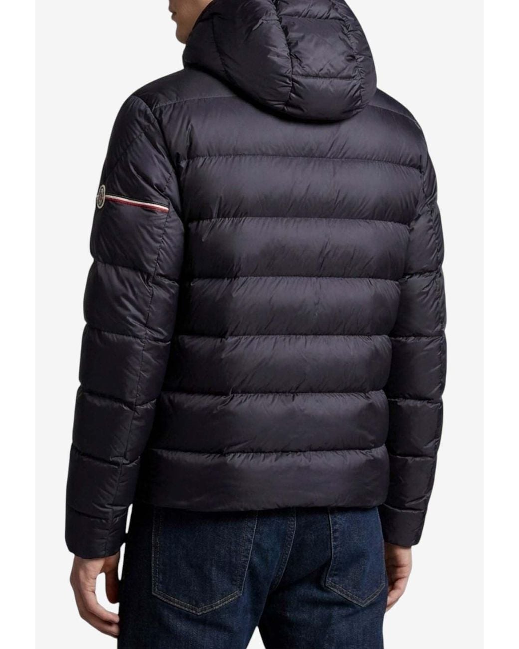 Moncler Blue Ravenlock Short Down Jacket for men