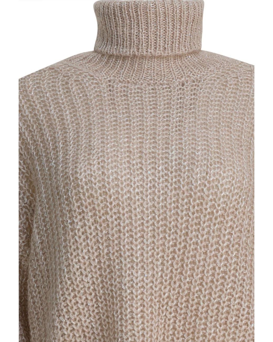 Herno Natural High-Neck Wool Sweater