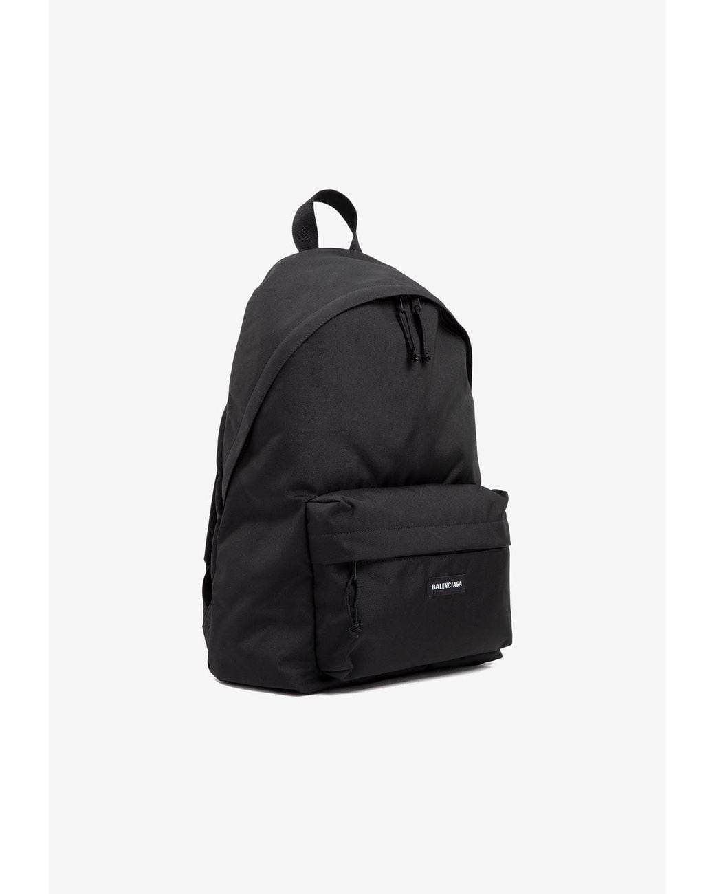 Balenciaga Black Explorer Nylon Logo Backpack for men