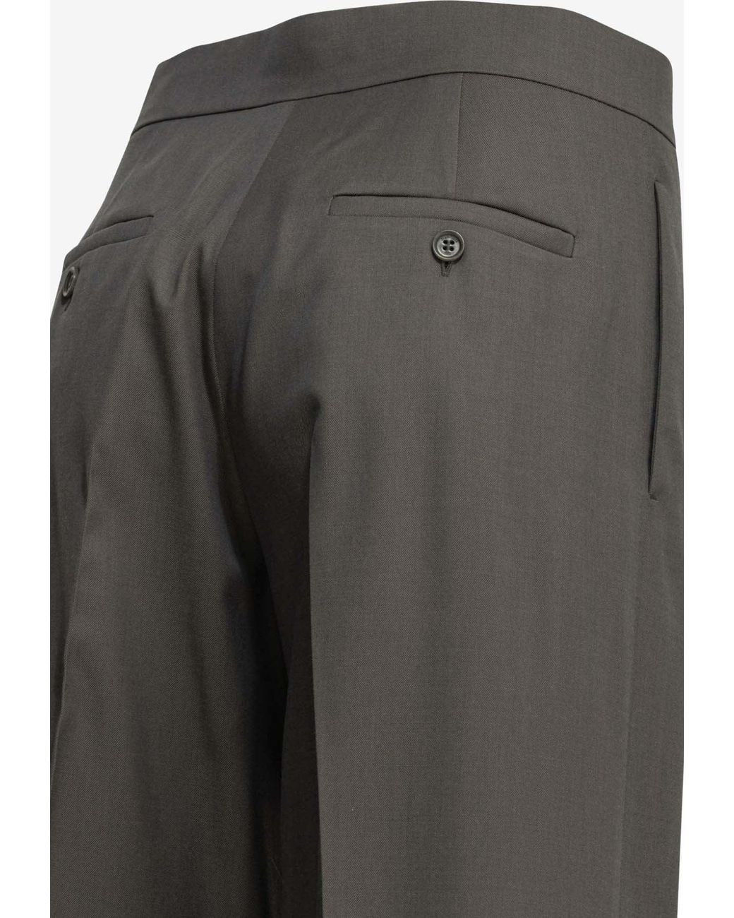 Max Mara Gray Serio Tailored Wool Pants