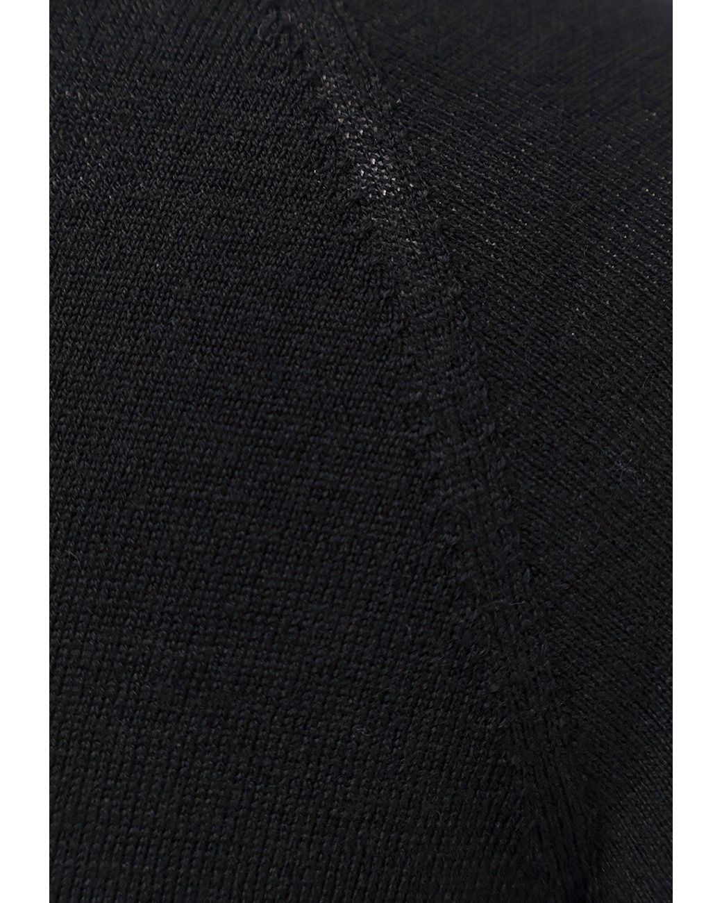 The Row Black Wool High-Neck Sweater