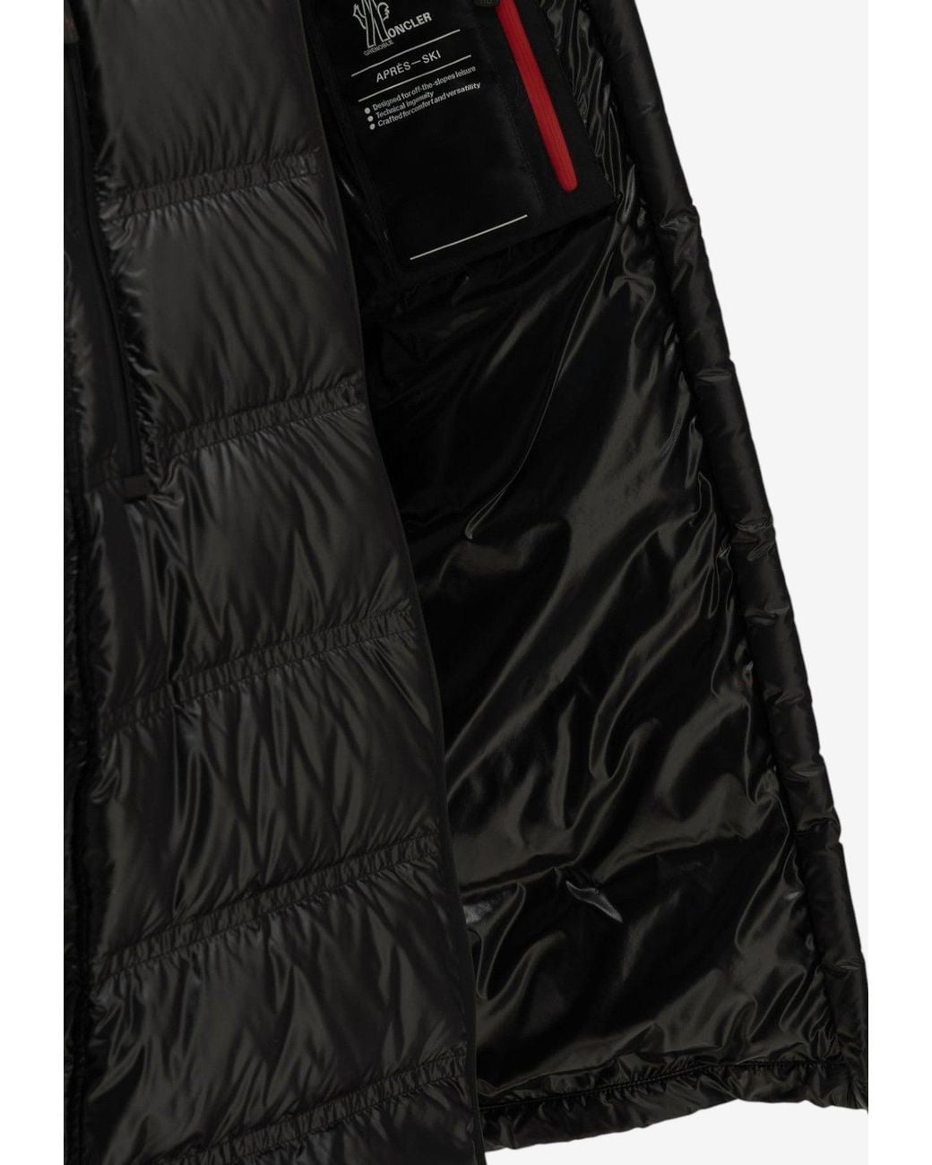 Moncler Black Rochelairs Long Down Jacket