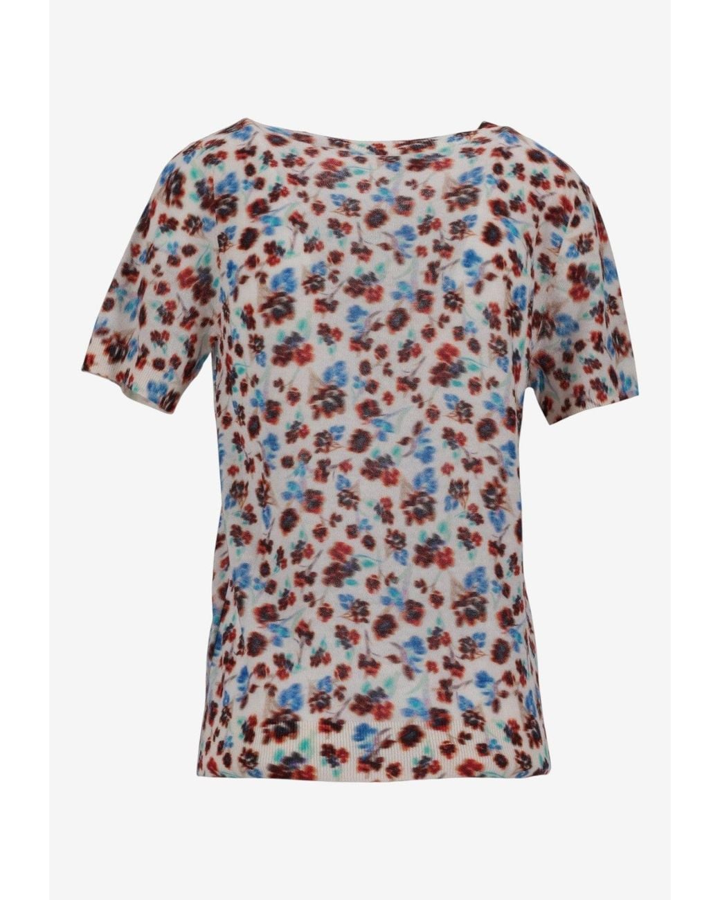 Paul Smith White Floral-Pattern Top