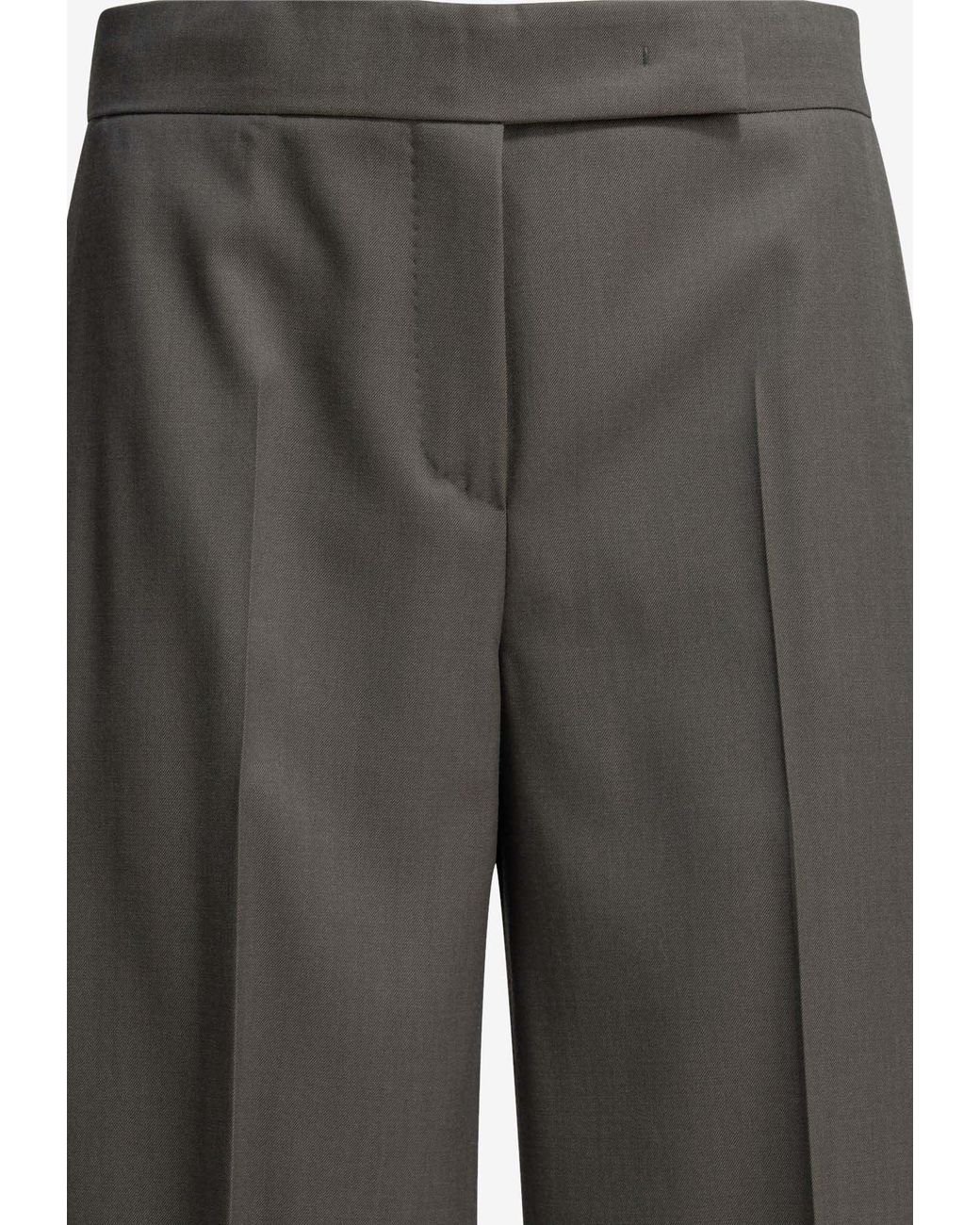 Max Mara Gray Serio Tailored Wool Pants