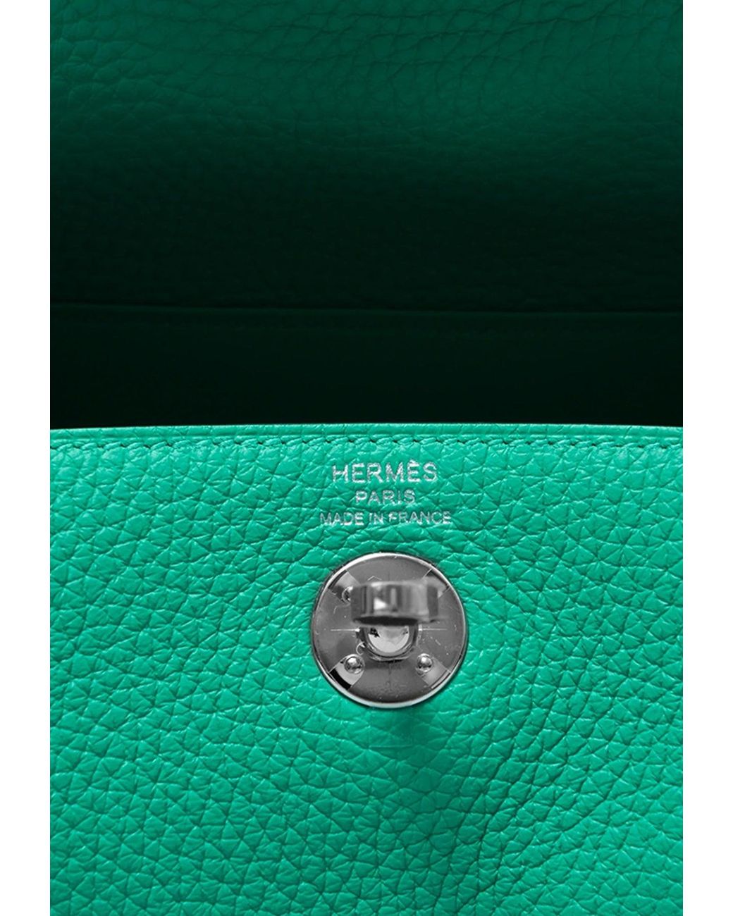Hermès Mini Lindy 20 Vert Comics Clemence Palladium Hardware