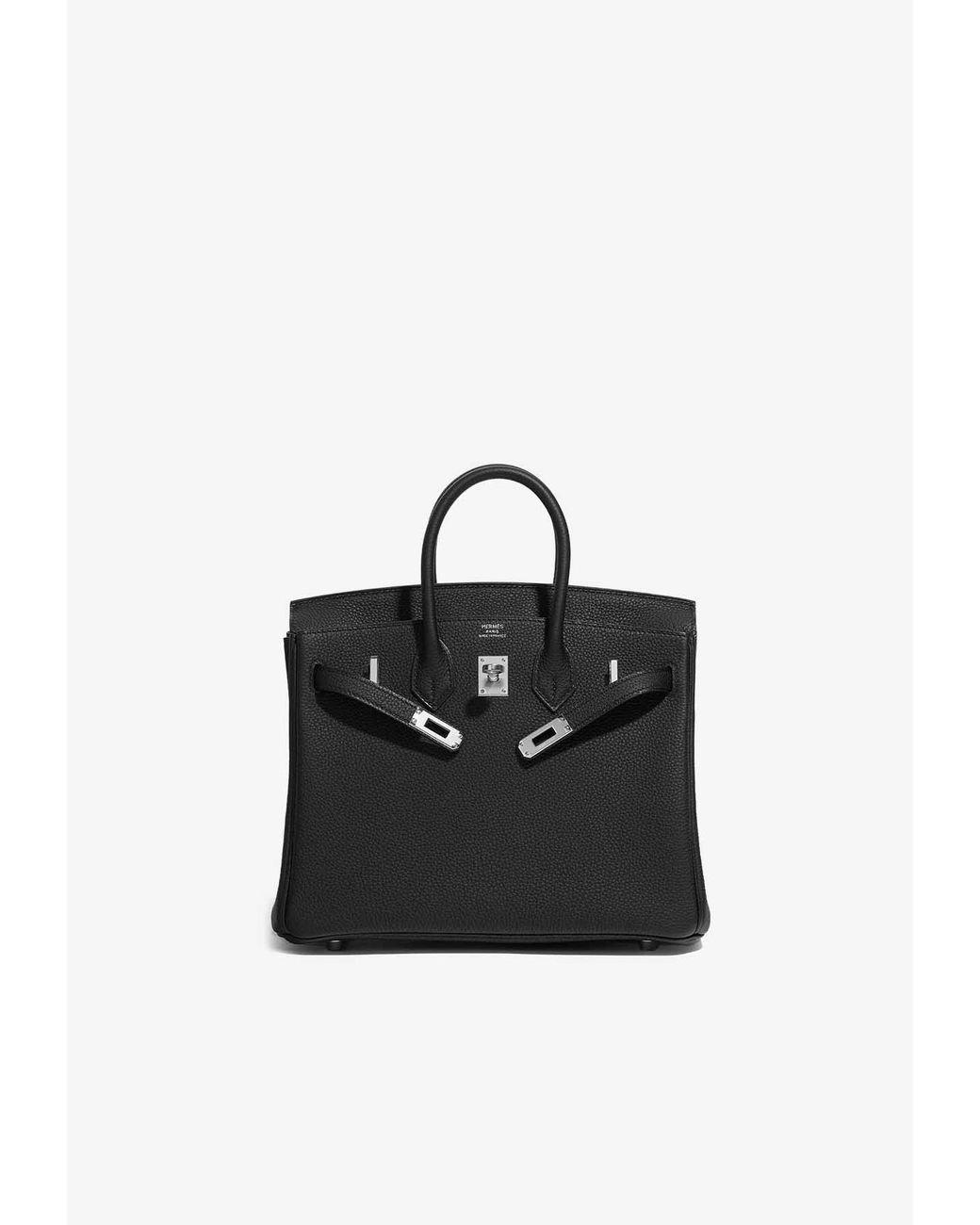 Hermès Birkin 25 Black Togo Leather With Palladium Hardware