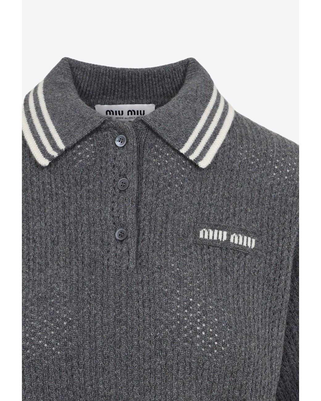 miu-miu-Gray-Embroidered-Logo-
