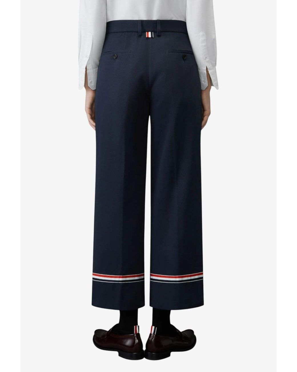 Thom Browne Blue Beltloop Chino Pants