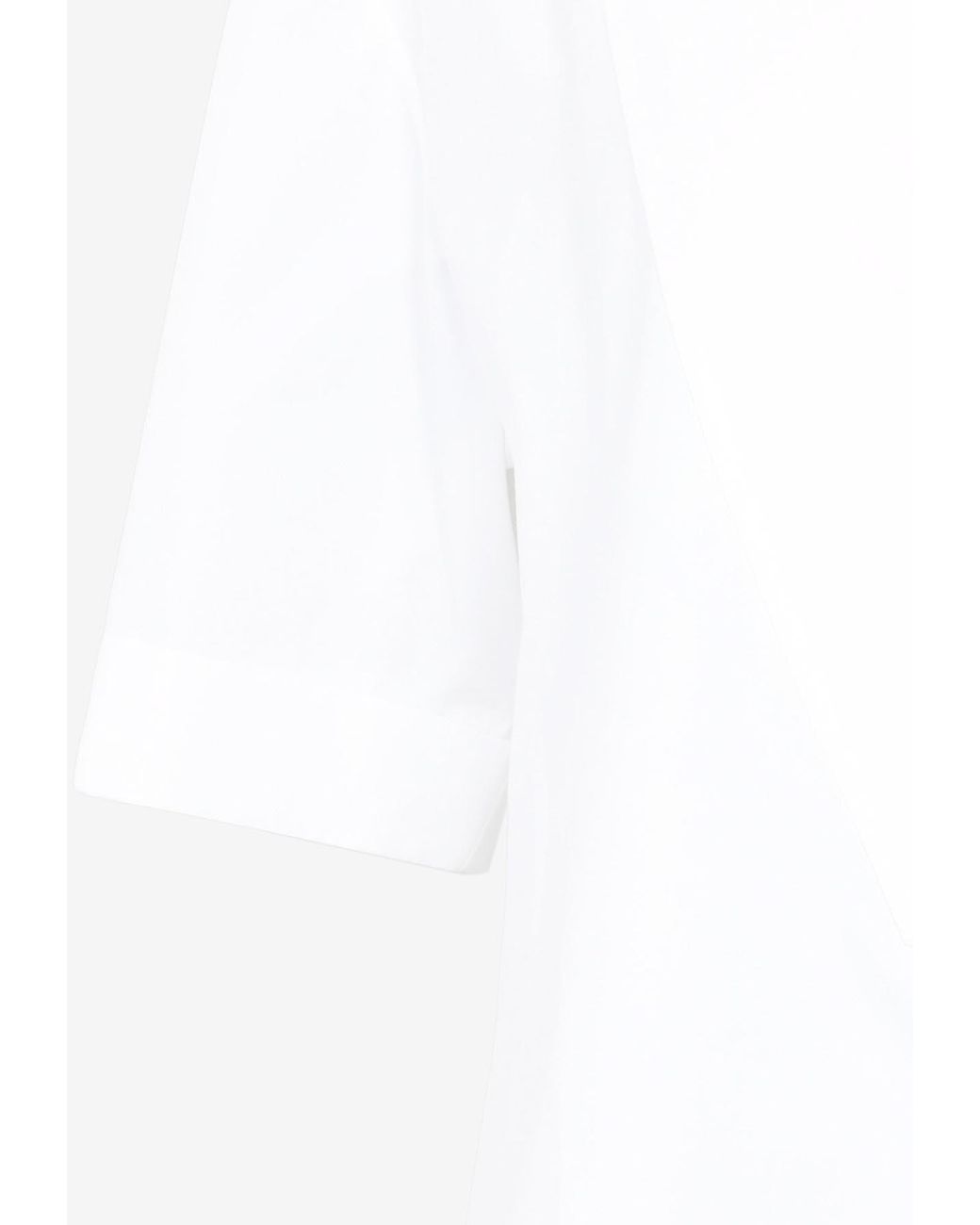 Jil Sander Cotton Poplin Midi Shirt Dress in White | Lyst