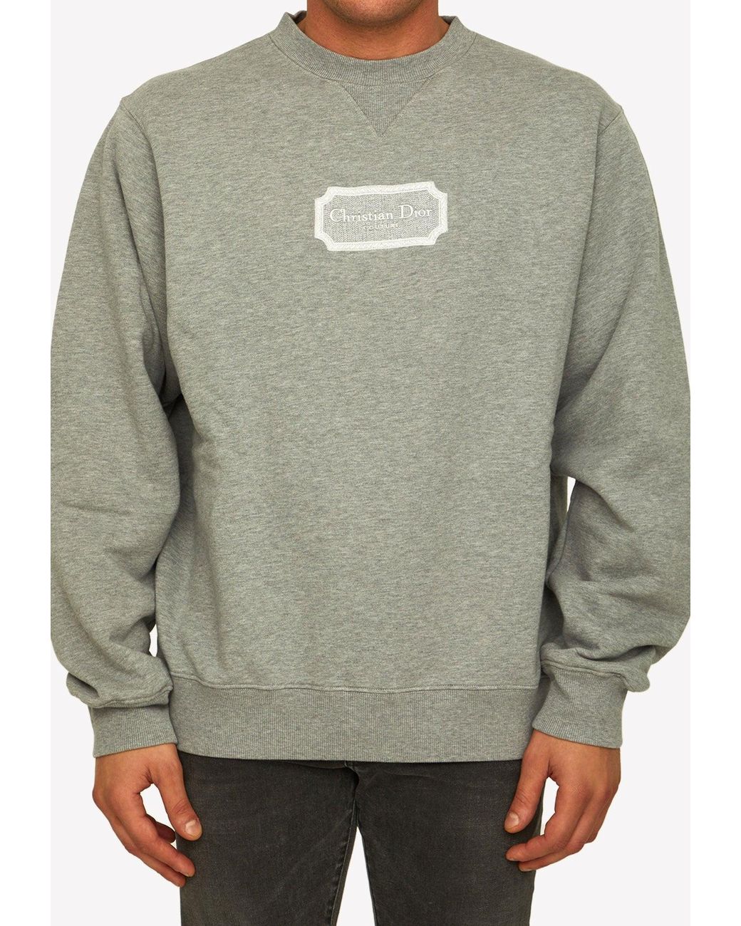 Dior grey sweatshirt cheap