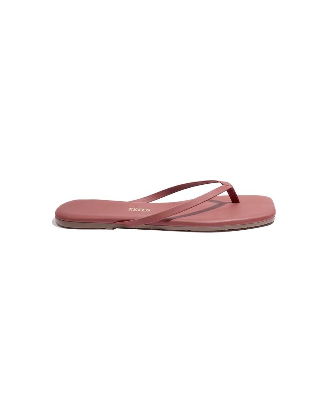 TKEES Pink Lily Square Toe Flip Flops