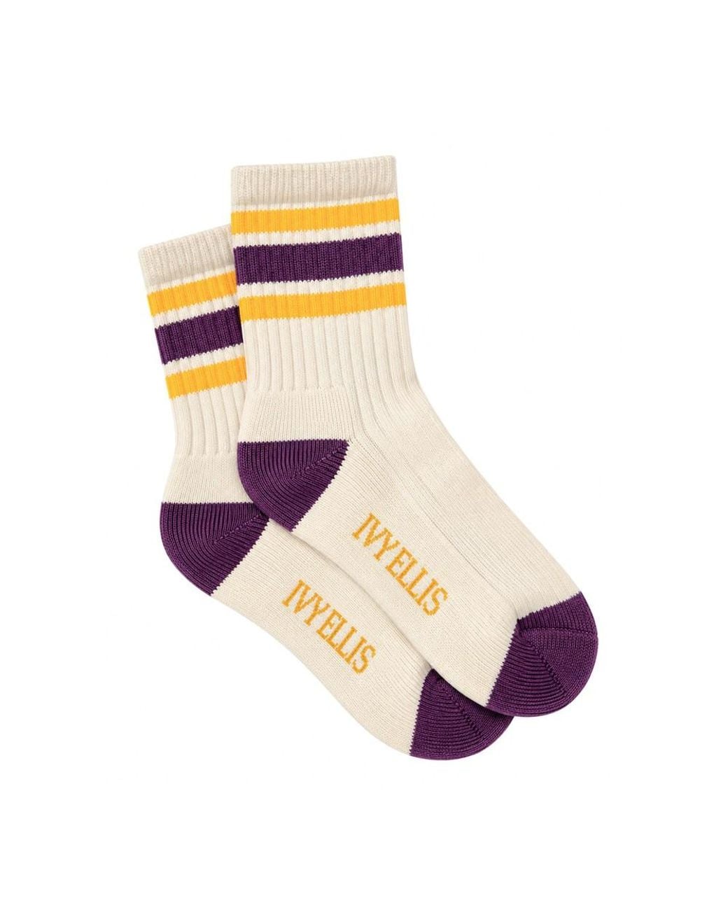 Ivy Ellis Blue 1/4 Vintage Cotton Sport Sock