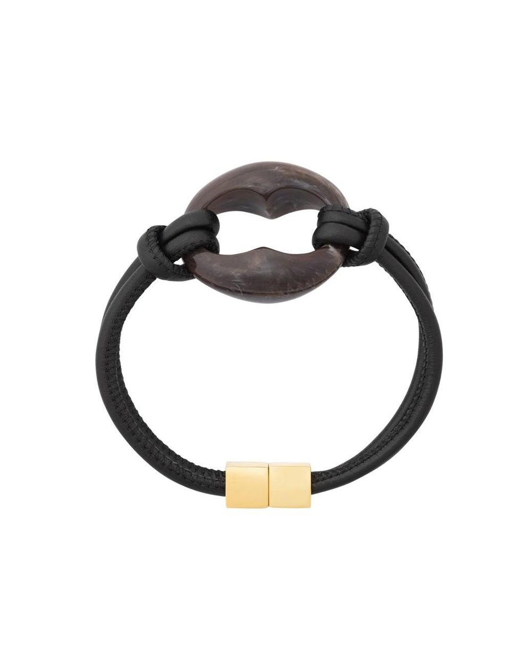 Vanessa Baroni Metallic Turtle Leather Bracelet