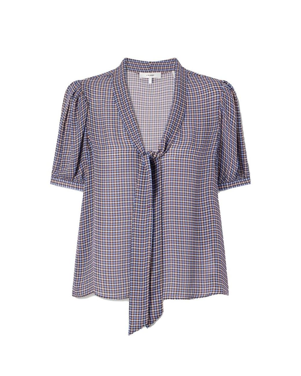 FRAME Purple Sonnet Silk Blouse