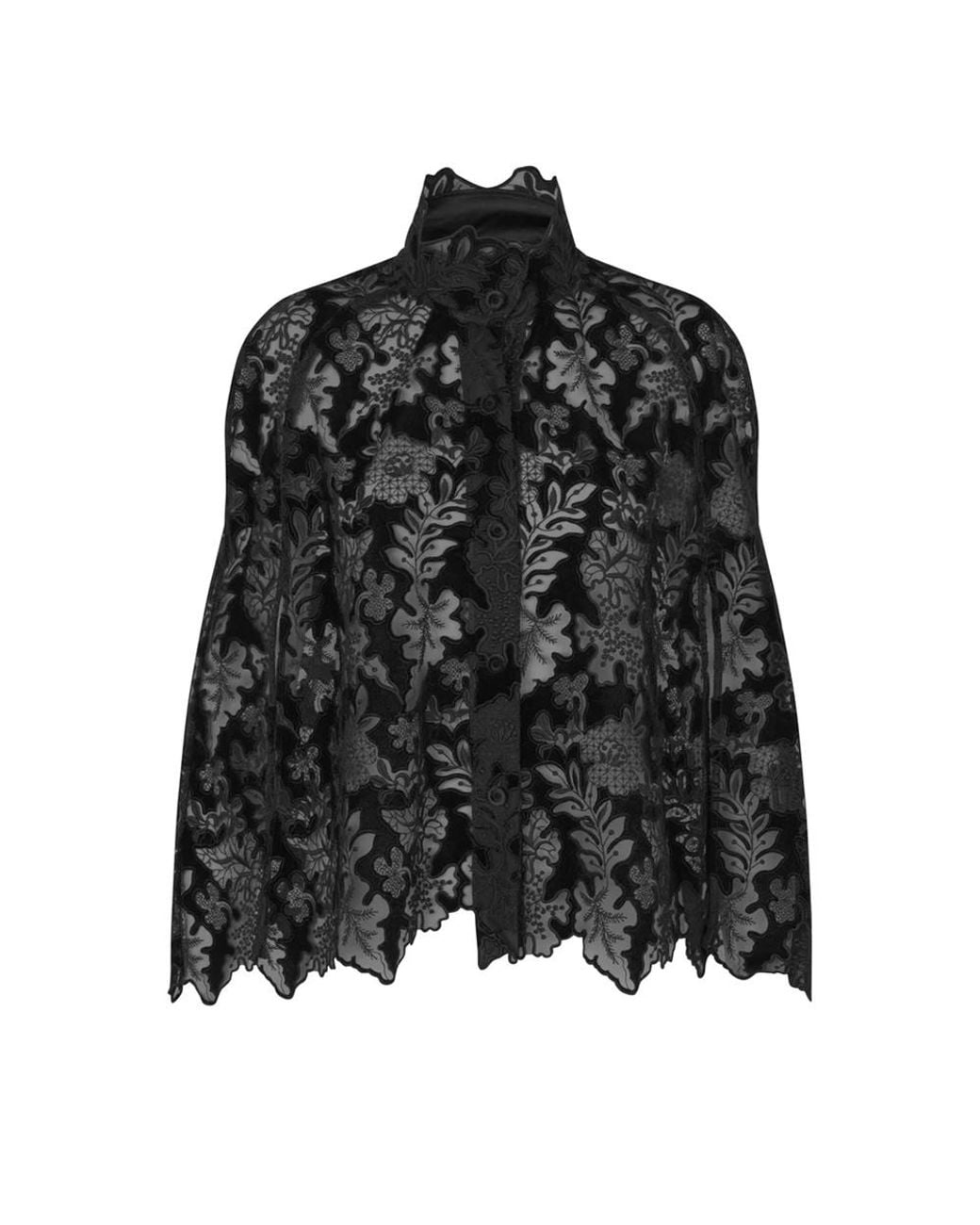 Dea Kudibal Black Aminadea Lace Embroidered Top