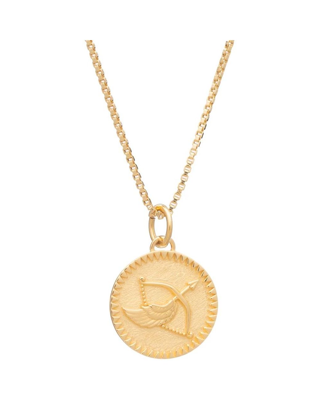 Rachel Jackson Metallic Zodiac Art Coin Necklace