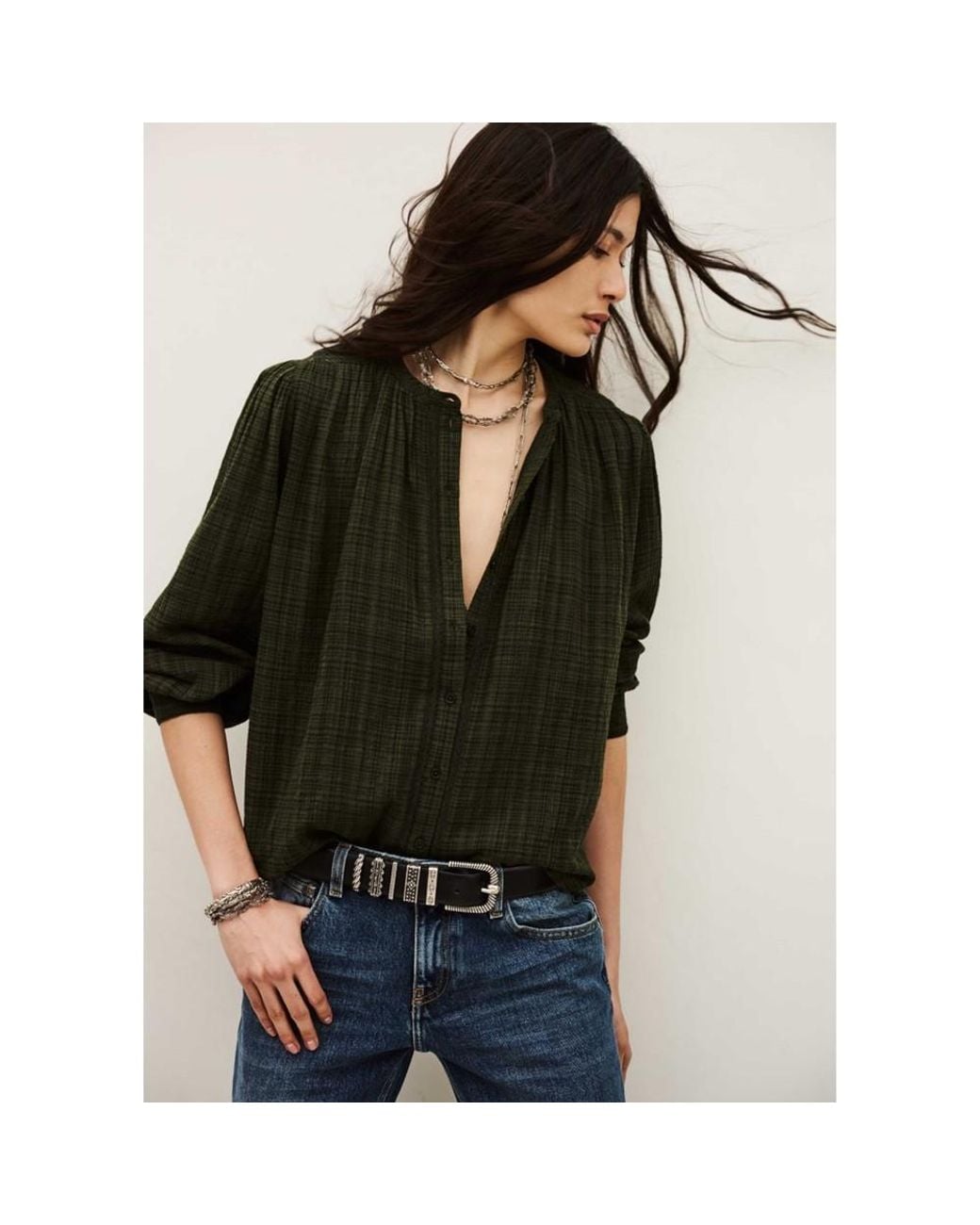 Ba&sh Black Nuria Blouse