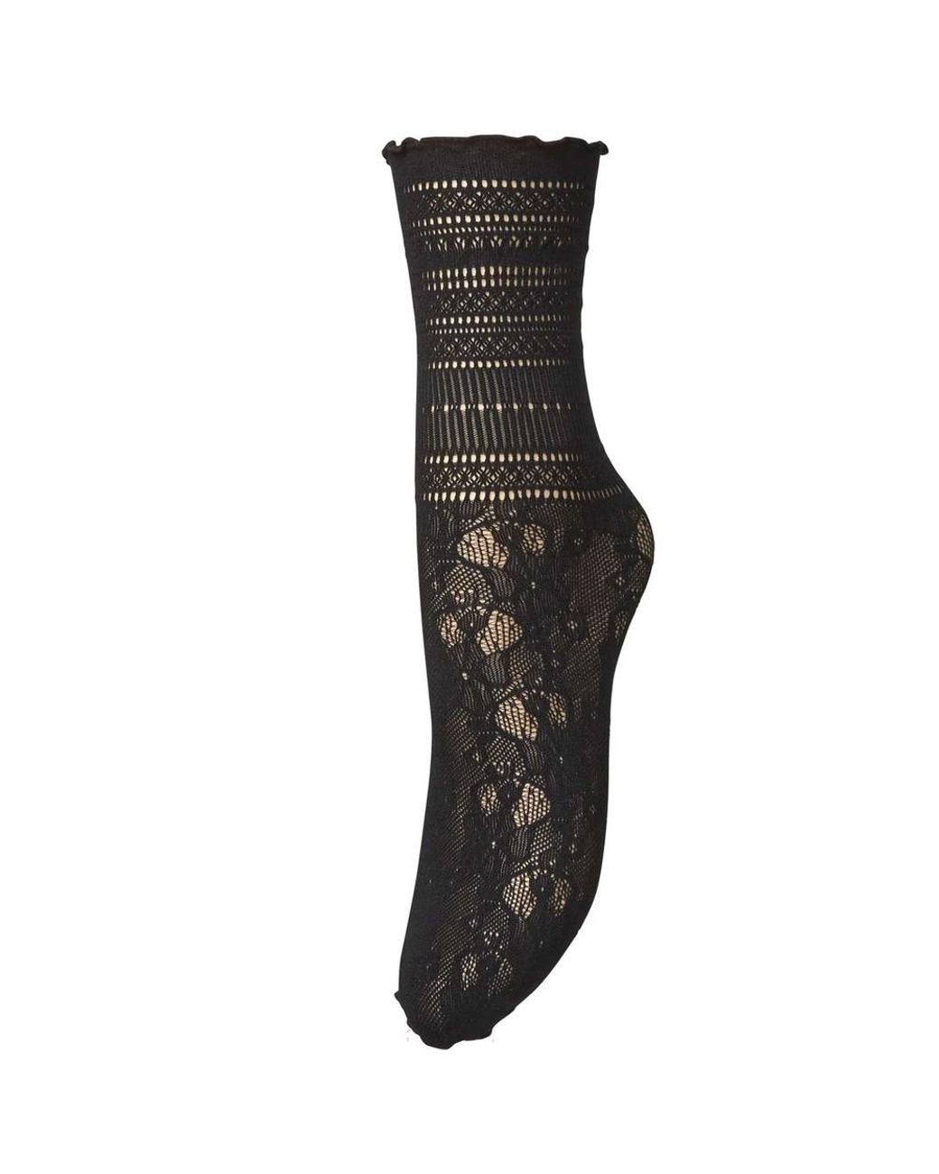 Becksöndergaard Black Bloom Lace Socks