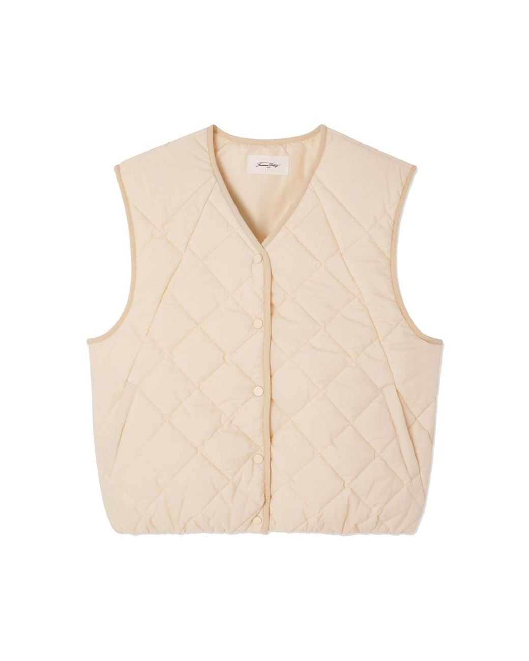 American Vintage Natural Yup Quilted Gilet