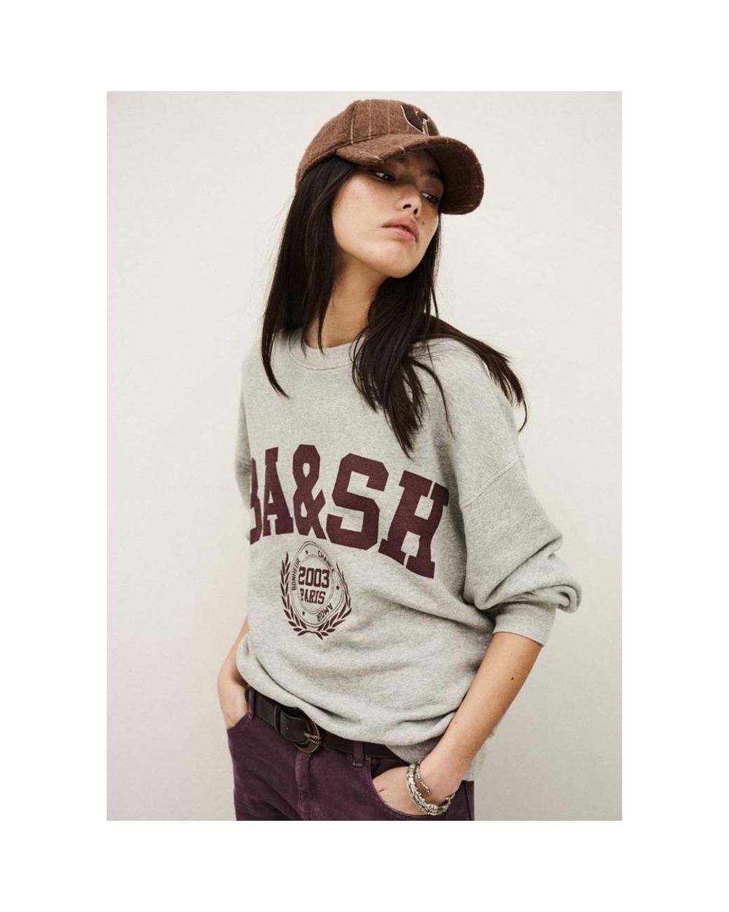 Ba&sh Gray Benjamin Sweatshirt