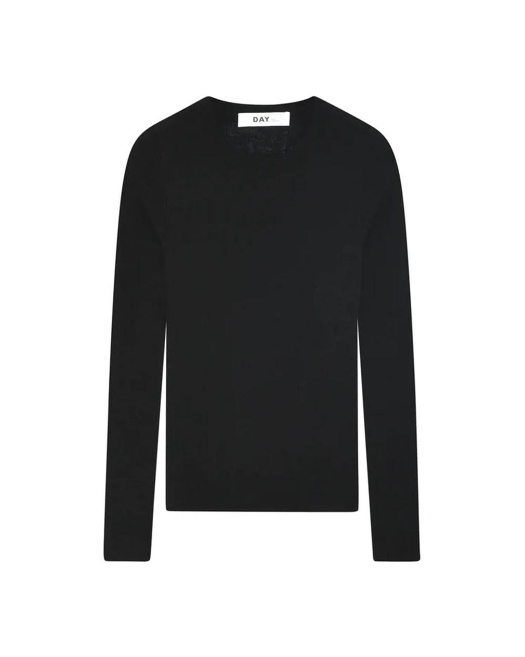 Day Birger et Mikkelsen Black Mariana Merino Wool Knitted Top