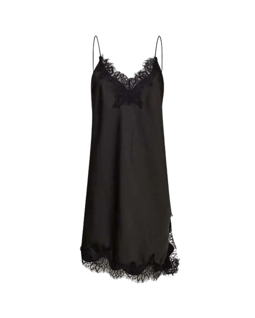 Haute L'Amitié Black Naomi Asymmetrical Lingerie Dress
