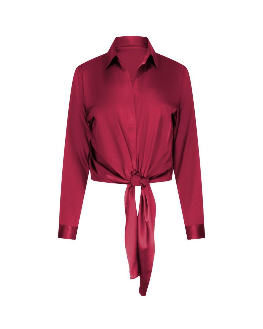 Nouvelle Silk95five Red Thai Silk Blouse