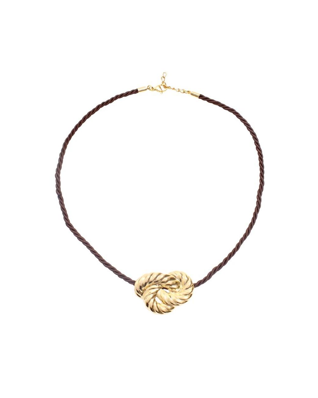 By Alona Metallic Claudia Rope Shell Necklace