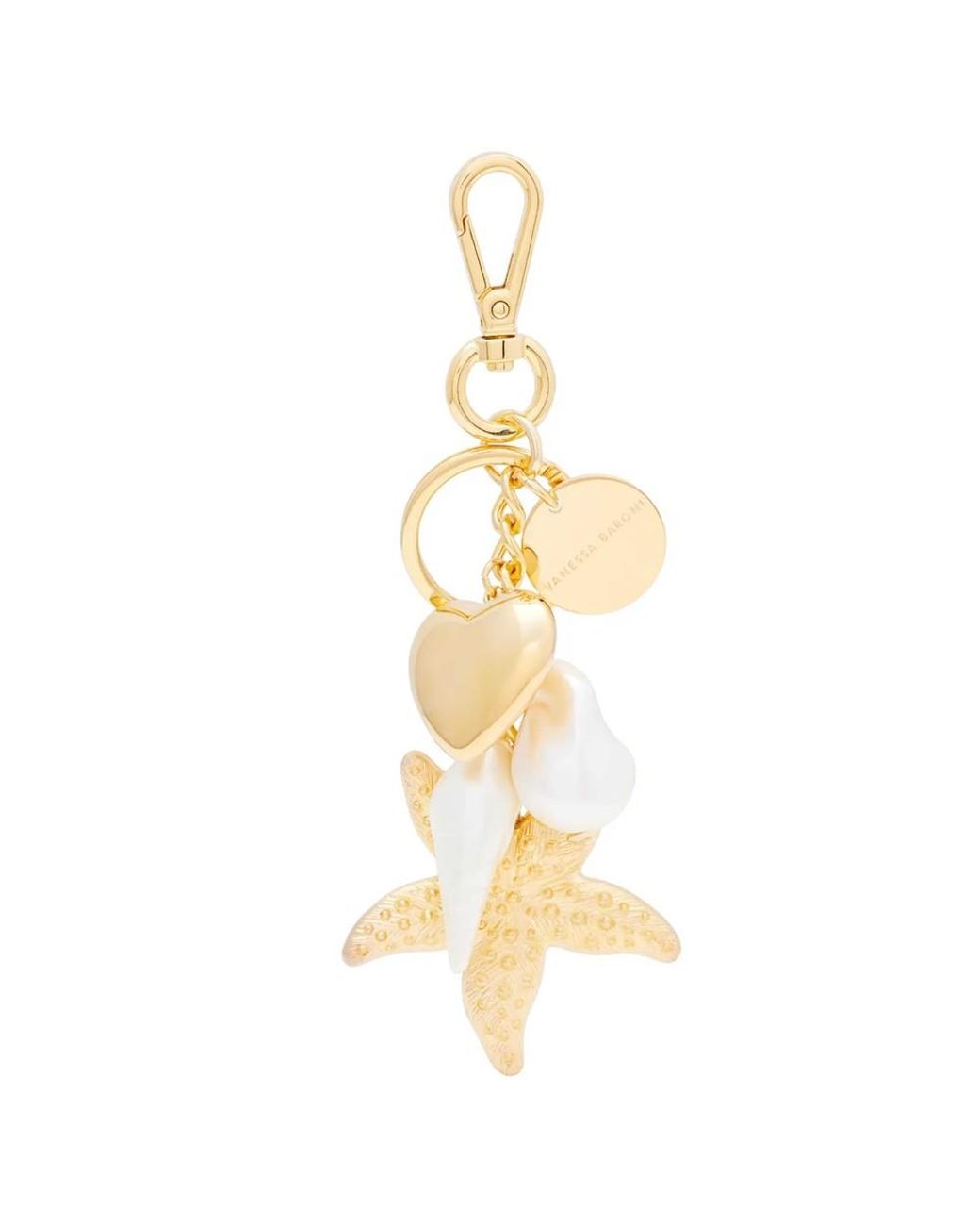Vanessa Baroni Metallic Beach Key Chain