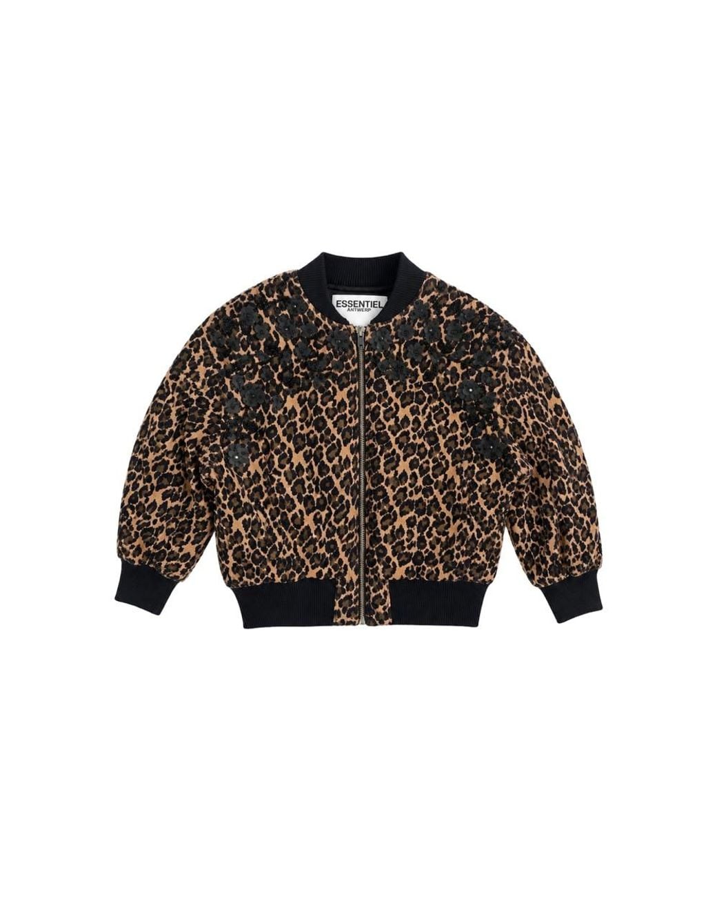 Essentiel Antwerp Black Kasenembo Puffy Corduroy Embellished Bomber Jacket