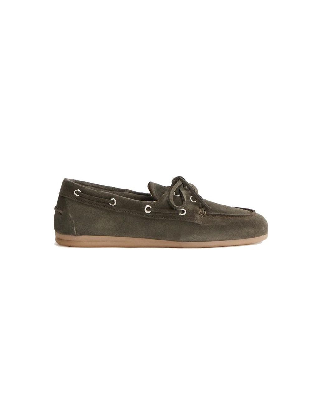 Pavement Green Marin Suede Loafers