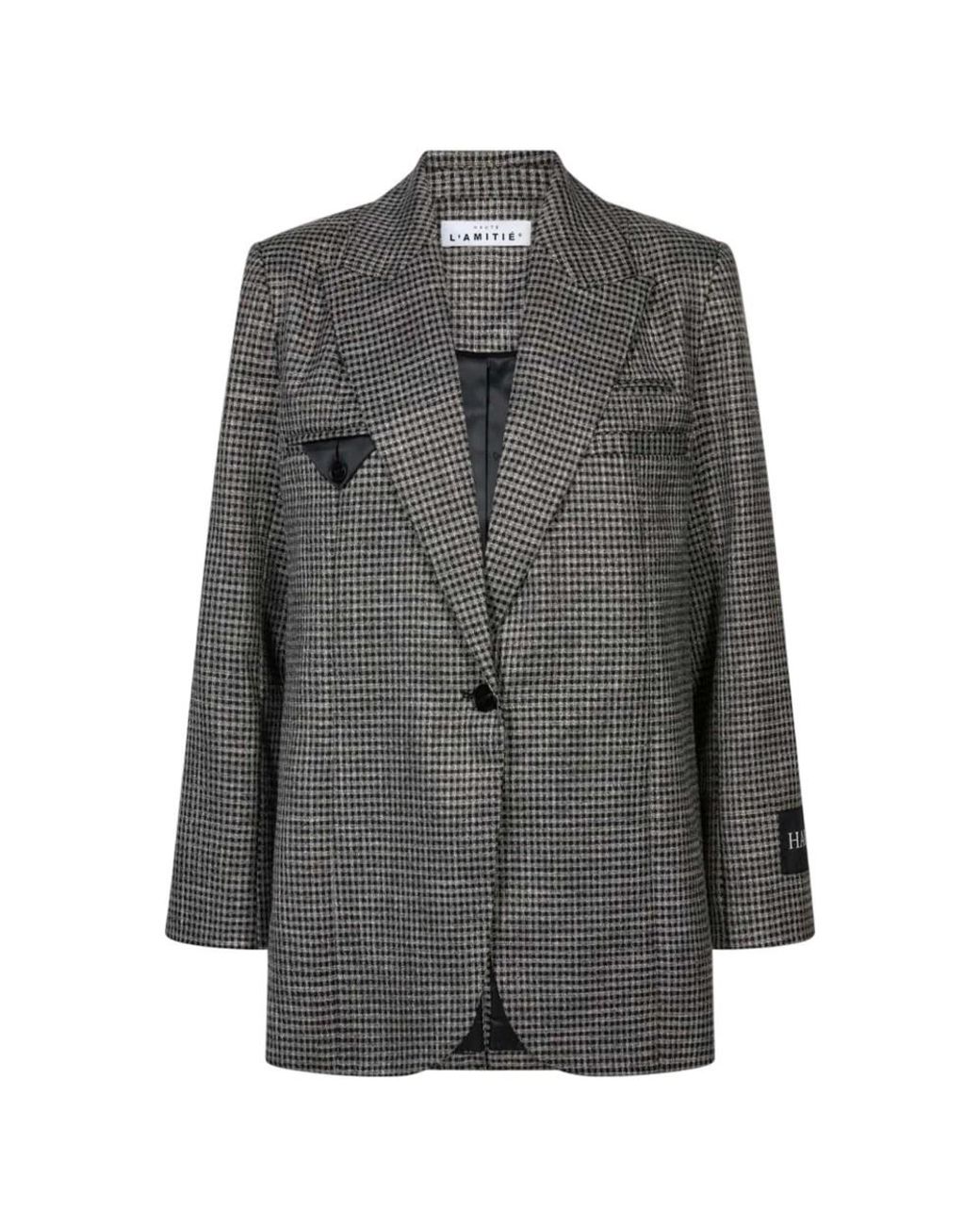 Haute L'Amitié Gray Single Blazer