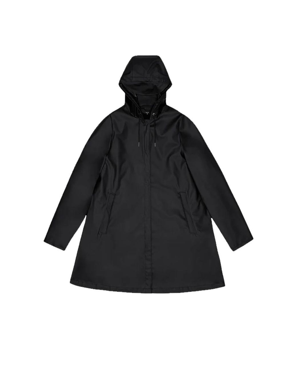 Rains Black Waterproof A-Line W Jacket