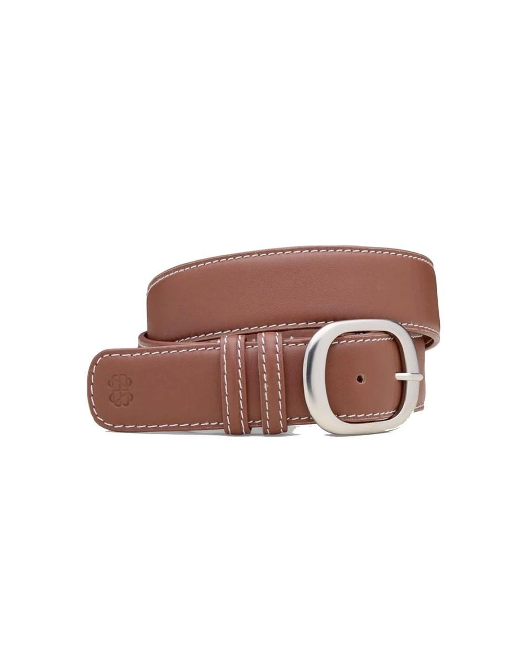 Becksöndergaard Brown Glossy Rochel Leather Belt