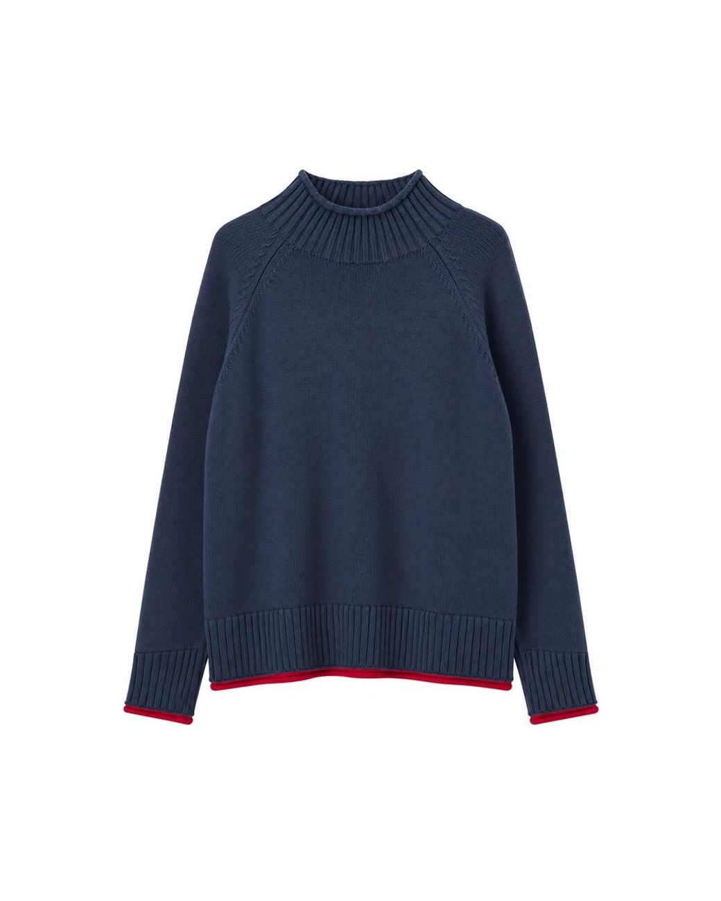 Rag & Bone Blue Hazel Roll Neck Jumper