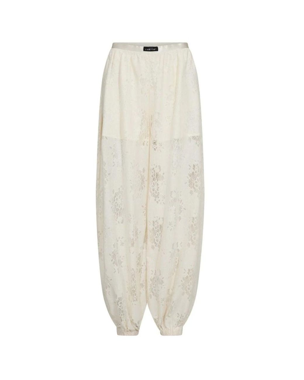 Haute L'Amitié Natural Bella Lace Harem Pants