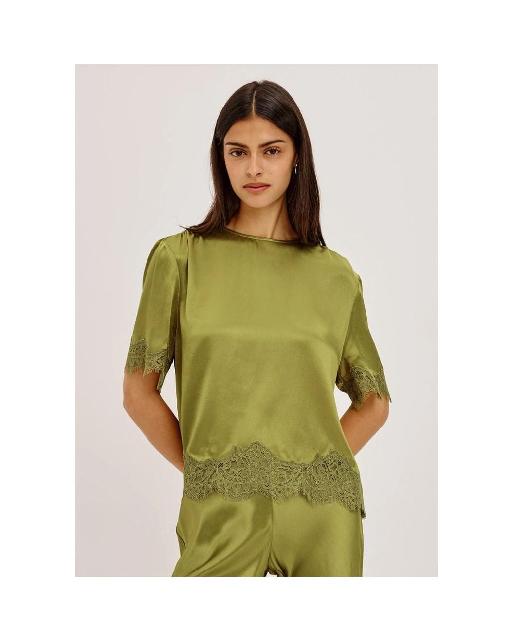 Rails Green Sonora Lace Top