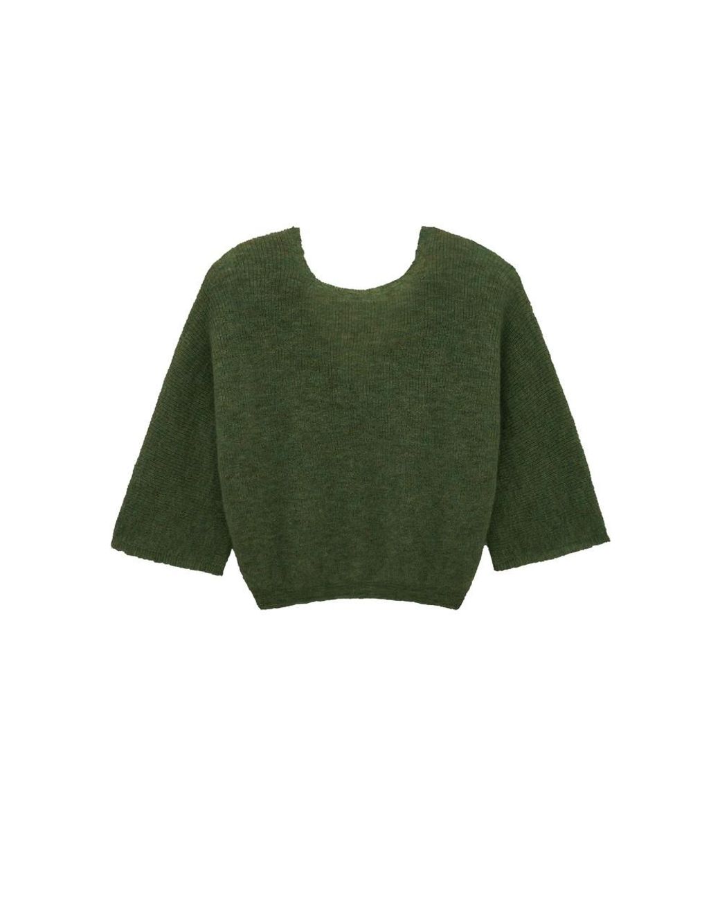 Ba&sh Green Isaac Reversible Cardigan