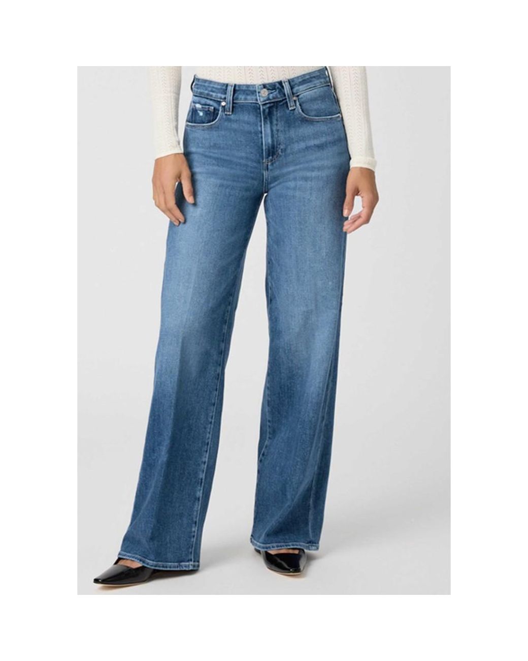 PAIGE Blue Tatum 32" Wide Leg Jean