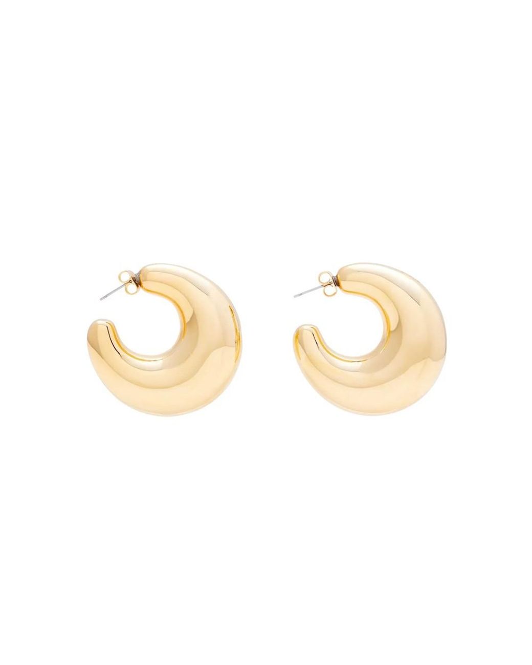 Vanessa Baroni Metallic Super Moon Earrings